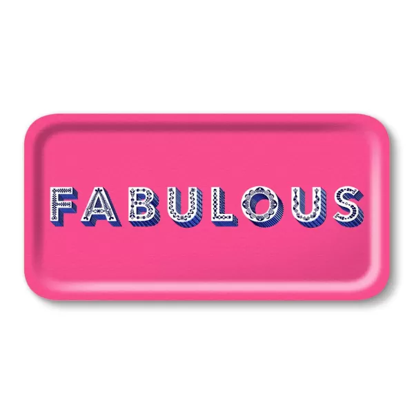 Online Sélectionné par Fleux Plateau Fabulous - 43 X 22 Cm - Bright Pink