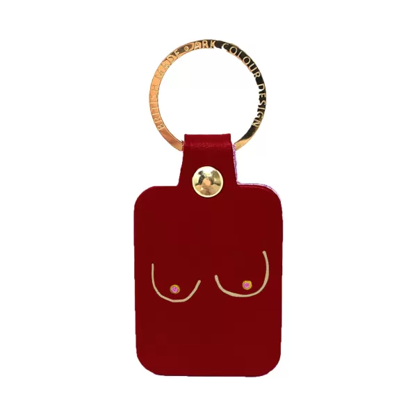 Discount Ark Porte-clés Boobs En Cuir - Oxblood