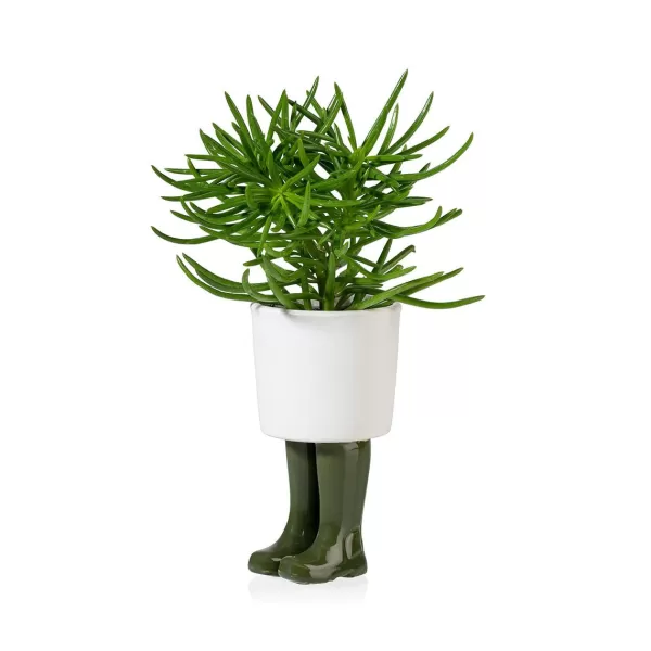 Cheap Sélectionné par Fleux Pot / Jardiniere Wellington Petit - Vert