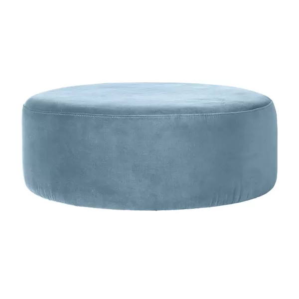 Store Broste Copenhagen Pouf Wind Velours Bleu Pastel