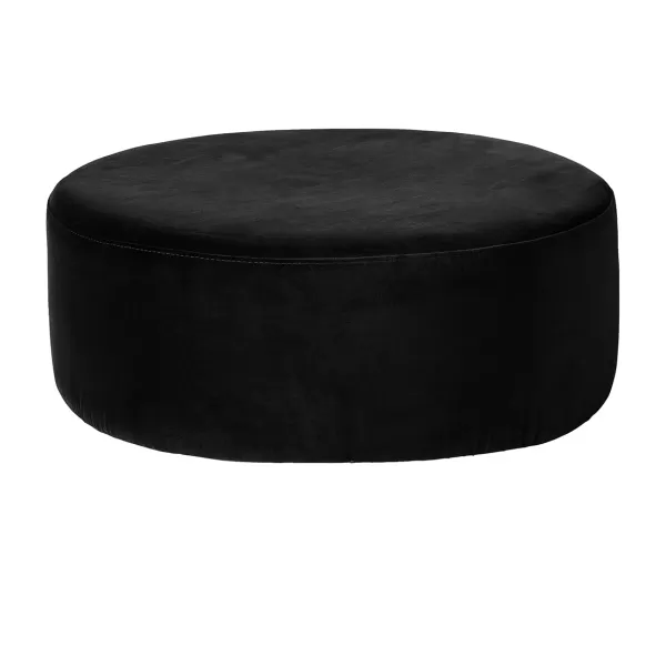 Best Broste Copenhagen Pouf Wind Velours Noir