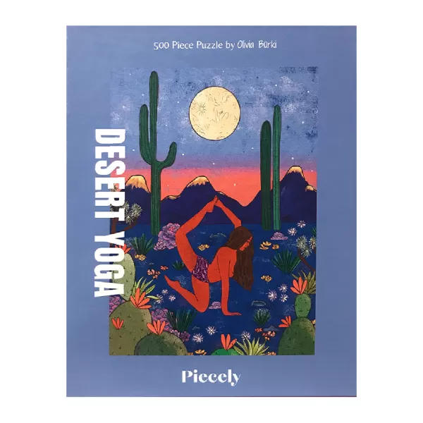 Outlet Piecely Puzzle Desert Yoga By Olivia Burki - 500 Pieces