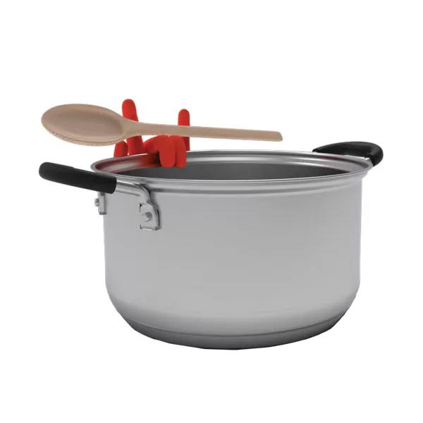 Flash Sale Sélectionné par Fleux Repose-Cuillere & Porte-Couvercle Casserole Rock Hand - Main Rouge