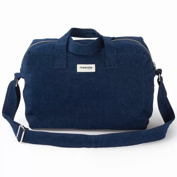 Best Rive Droite Paris Sac Sauval City Bag En Coton Recycle - Denim Brut