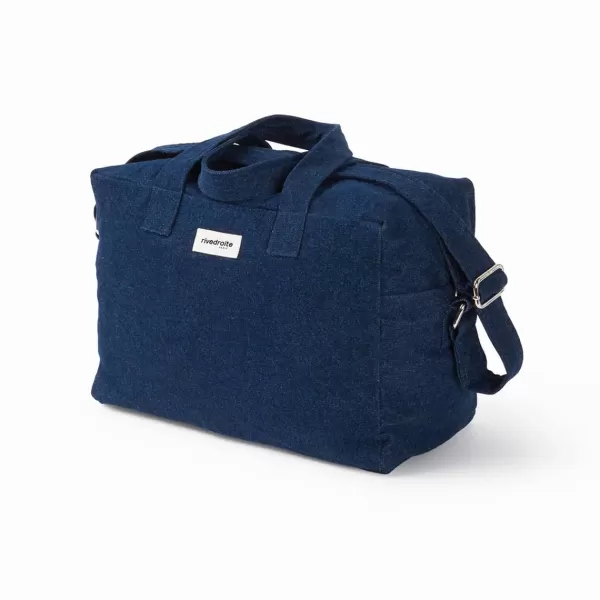 Best Rive Droite Paris Sac Sauval City Bag En Coton Recycle - Denim Brut