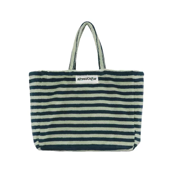 Best Sélectionné par Fleux Sac Weekend A Rayures - Sea Foam & Deep Teal