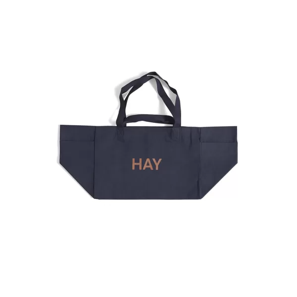 Store Hay Sac Weekend En Coton Recycle - Bleu Nuit