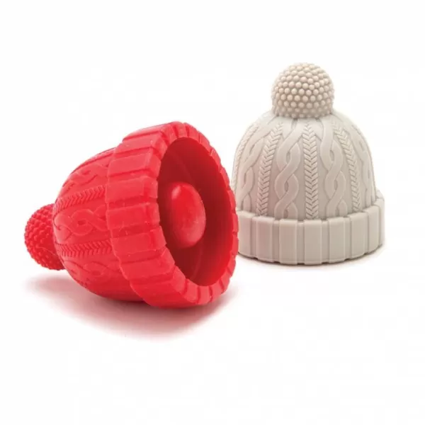 Sale Sélectionné par Fleux Set De 2 Bouchons Beanie Rouge & Gris