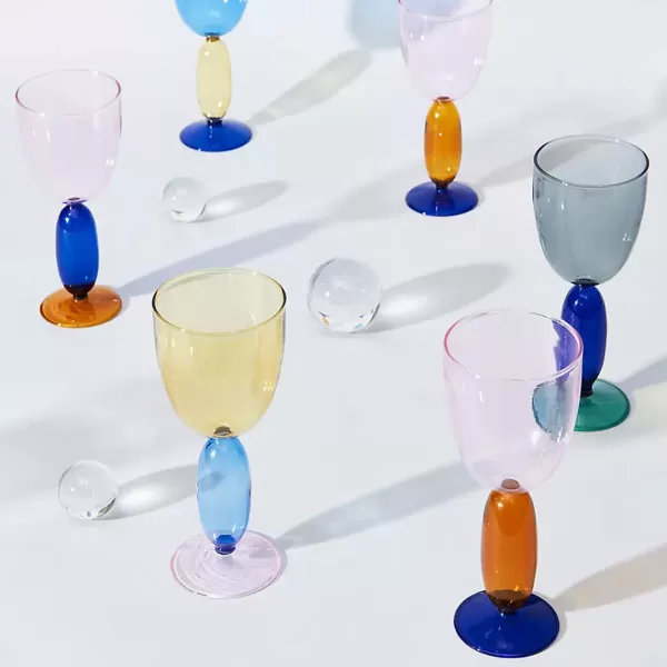 Sale Sélectionné par Fleux Set De 2 Verres A Vin Boon Jaune