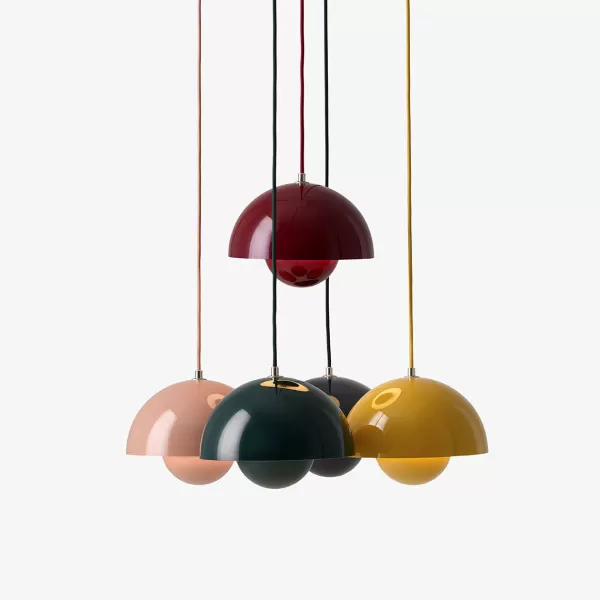 Best Sale And Tradition Suspension Flowerpot Vp1 By Verner Panton - Rose