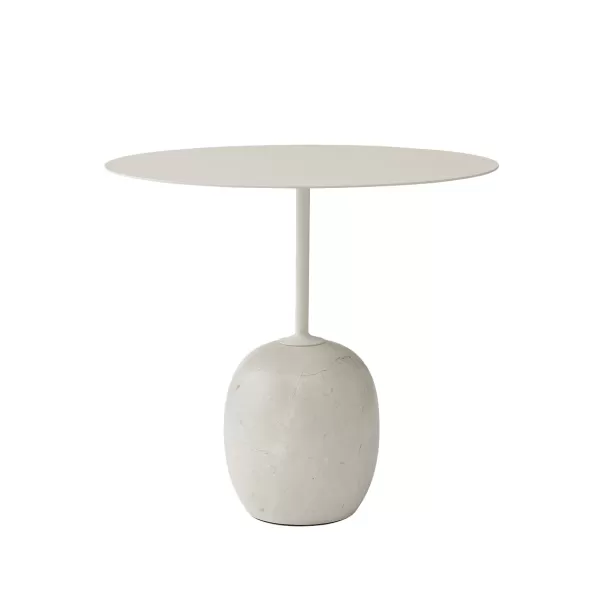 Outlet And Tradition Table D'Appoint Lato Ln9 - Blanc