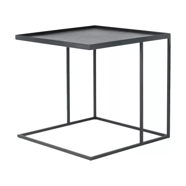 Fashion Ethnicraft Table D'Appoint Square En Metal - Noir