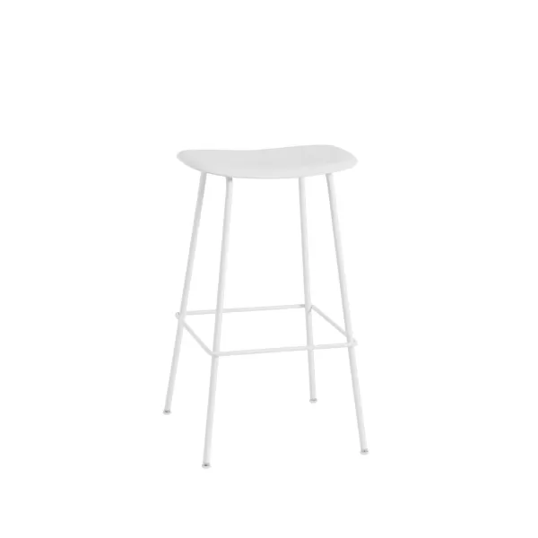 Online Muuto Tabouret Fiber Tube Blanc + Assise Blanc