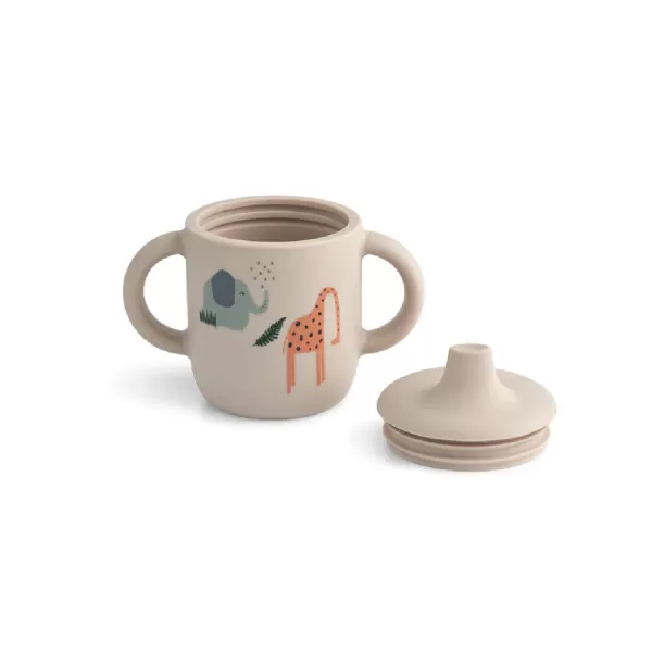 Shop Liewood Tasse D'Apprentissage Neil - Safari Sandy Mix