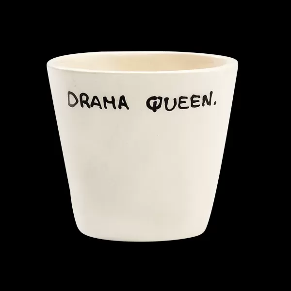 Best Sélectionné par Fleux Tasse Expresso Drama Queen - Blanc