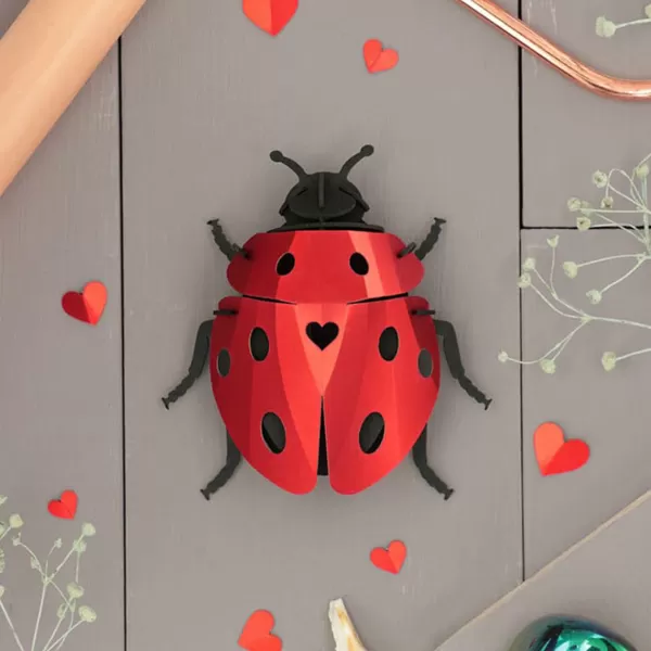 Discount Assembli Trophee Origami Coccinelle Lady Lovebug - Rouge Ruby