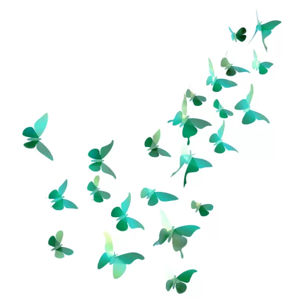 Best Assembli Trophee Origami Collection Papillon - Vert Caribeen