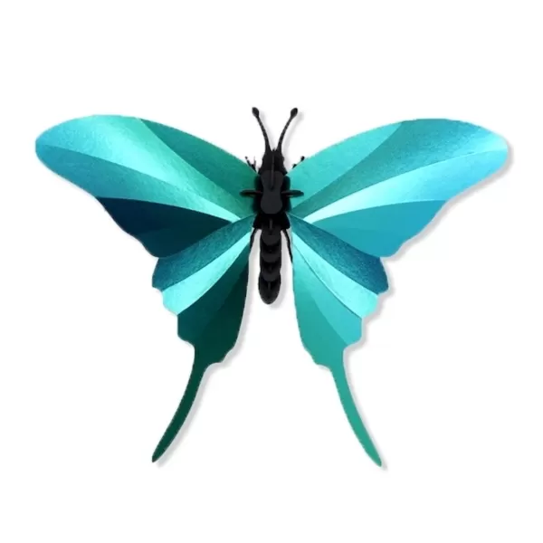 Best Sale Assembli Trophee Origami Papillon Swordtail - Vert Caribeen