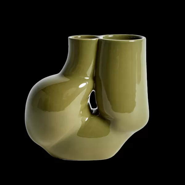 Flash Sale Hay Vase Chuby - Olive Vert