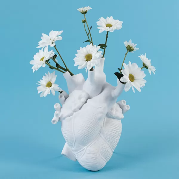 Online Seletti Vase Coeur Love In Bloom Porcelaine - Blanc