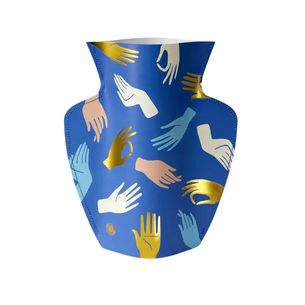 Cheap Octaevo Vase En Papier Hamsa Bleu