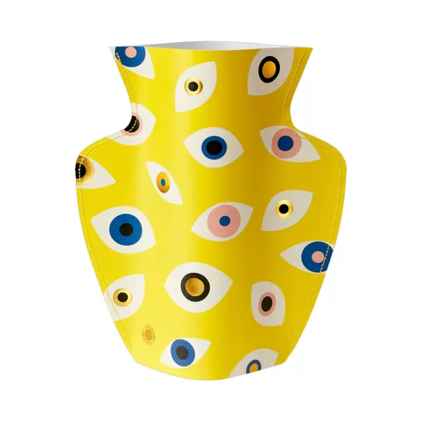 Shop Octaevo Vase En Papier Nazar - Jaune