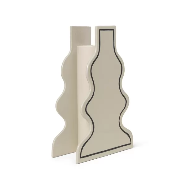 Fashion Ferm Living Vase Paste - Off-White Curvy