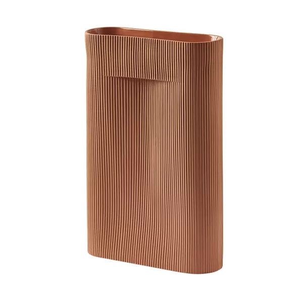 Cheap Muuto Vase Ridge En Terre Cuite - H 48,5 Cm Terracotta