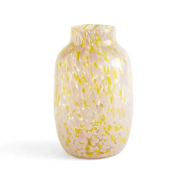 Sale Hay Vase Splash Round - O18,5 X H 30 Cm - Rose/Jaune