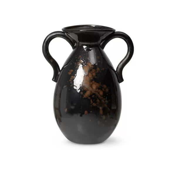 Cheap Ferm Living Vase Verso En Gres - Noir/Brun