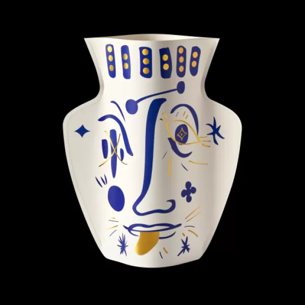 Cheap Octaevo Vase Visage 1 En Papier - Blanc - Jaime Hayon